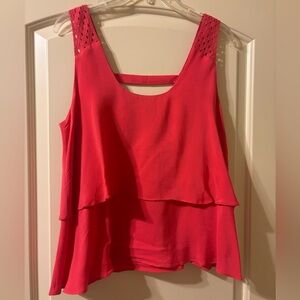 Anthropologie Coral Pink Tank